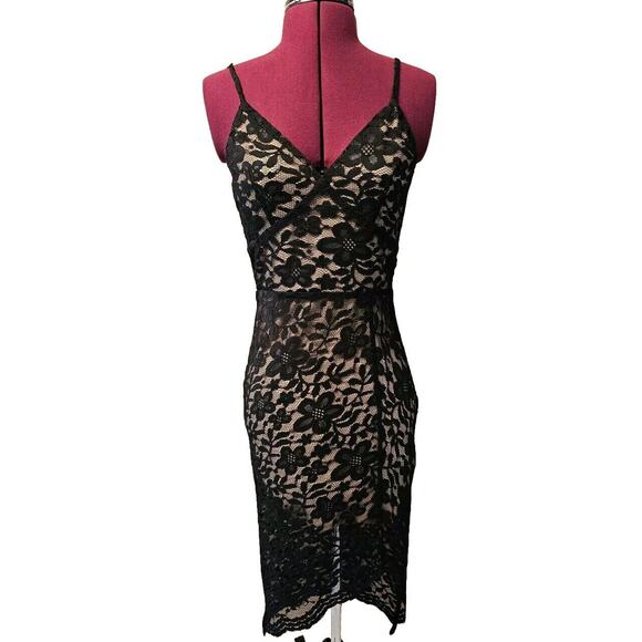 NWT Sage the Label Assymetric Lace Black Dress Size Small - Picture 3 of 13